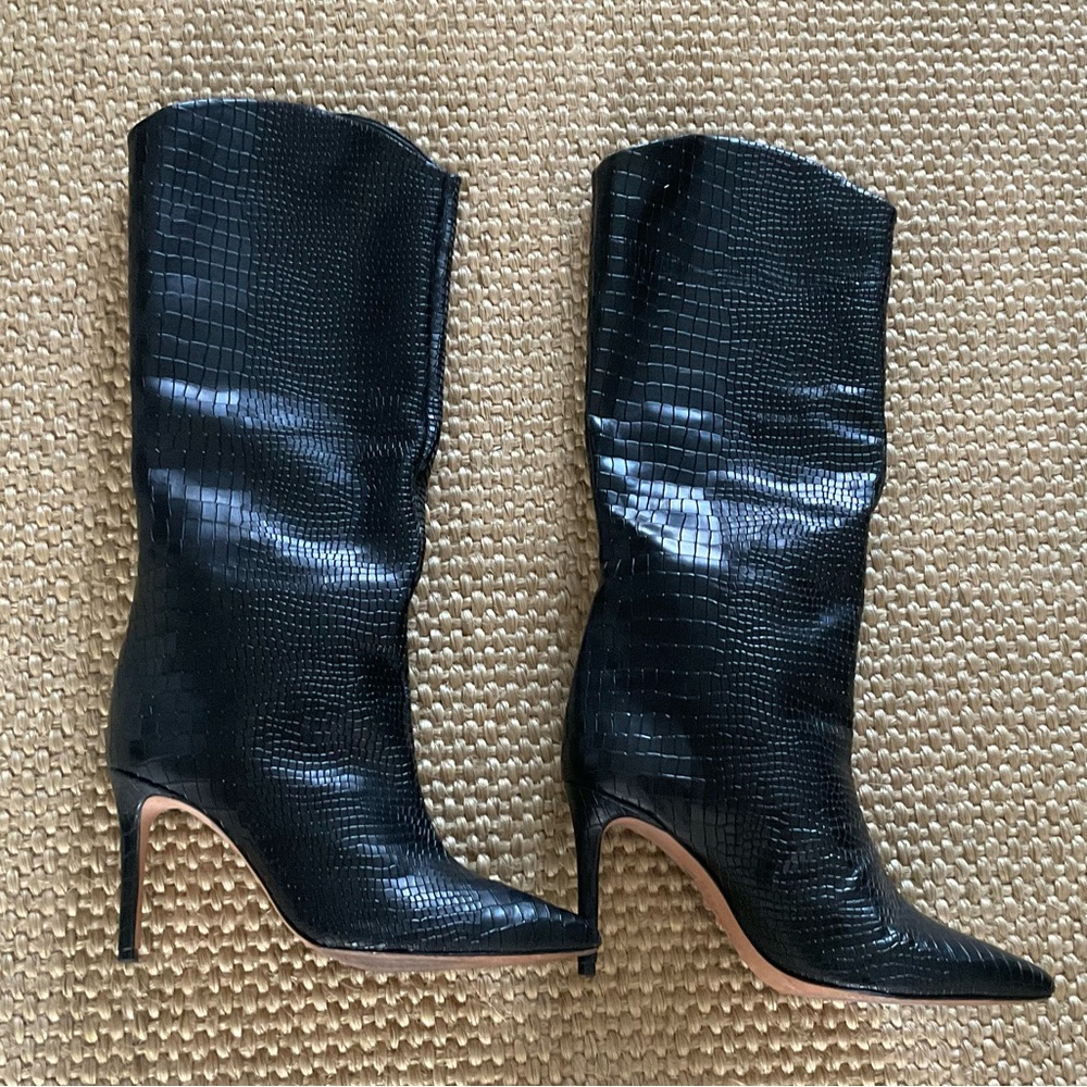 Schutz Maryana Boots in Black - Picture 2 of 9